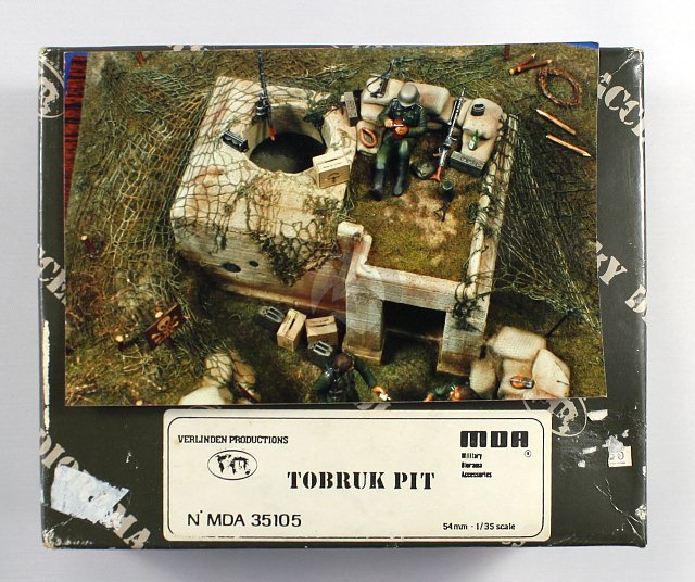 Verlinden 54mm (1/35) Tobruk Pit Bunker WWII [Plaster
